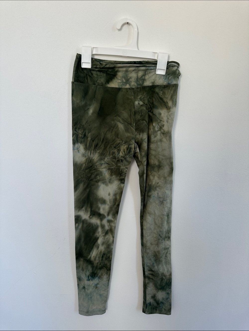 Green Tie-Dye Leggings